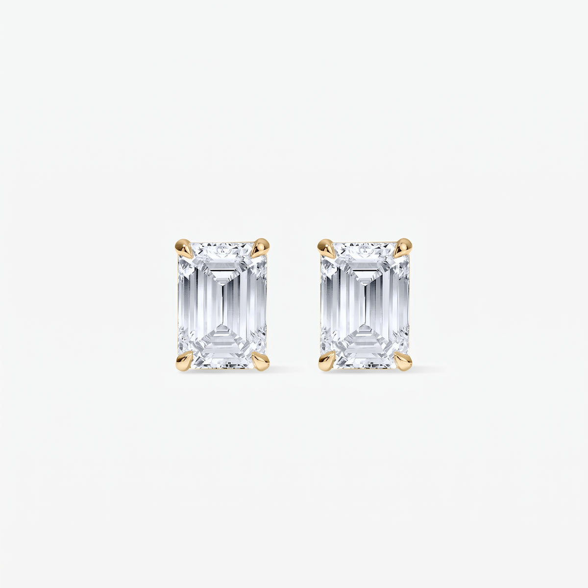 Lab Grown Diamond Emerald Studs