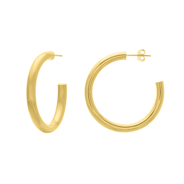 Gold Hoops - Shiny – Laura Cox Collection