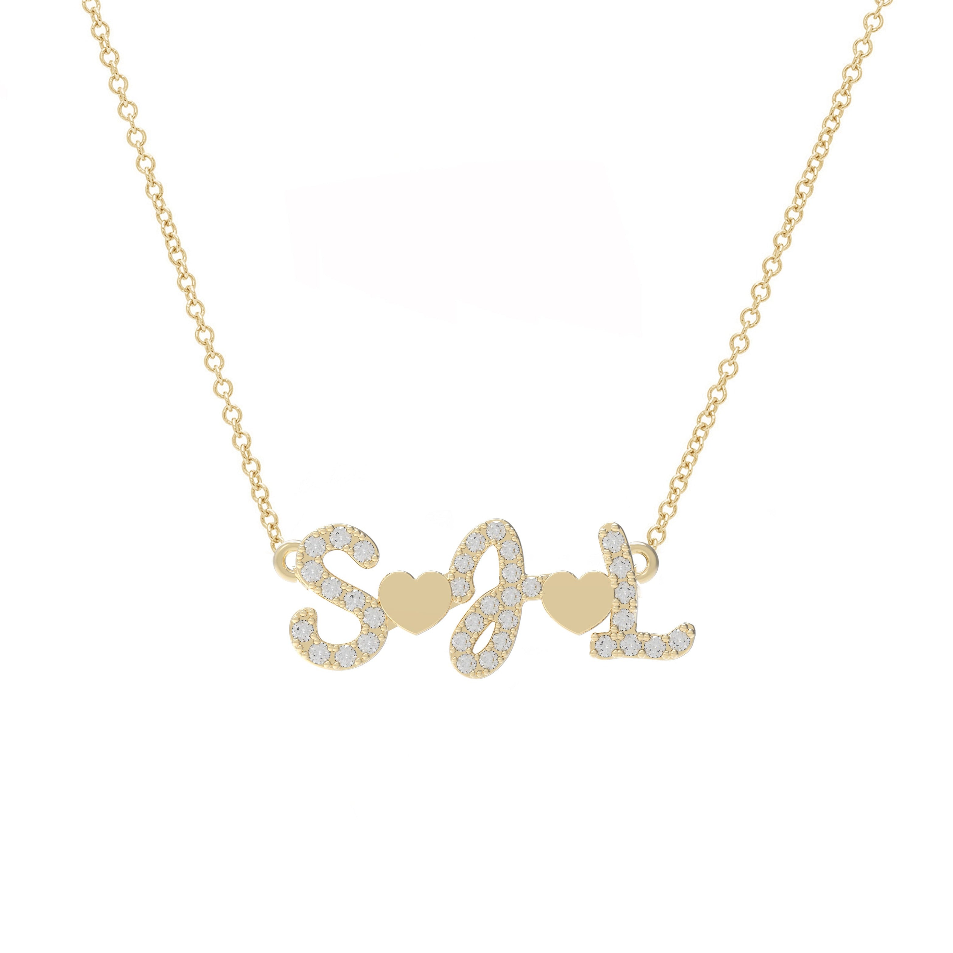 Stephanie gottlieb store initial necklace