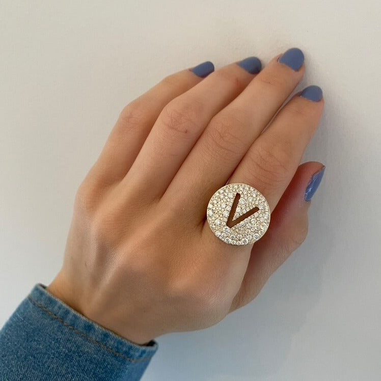 Diamond Disc Initial Ring