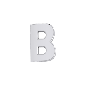 Slider Solid Letter B Charm