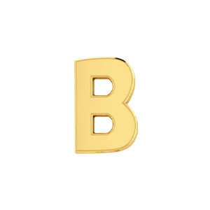 Slider Solid Letter B Charm