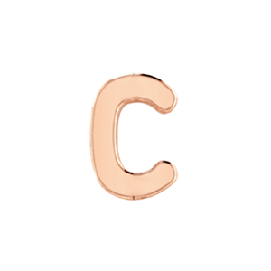 Slider Solid Letter C Charm