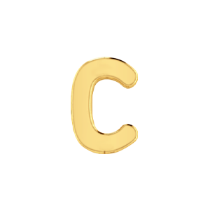 Slider Solid Letter C Charm