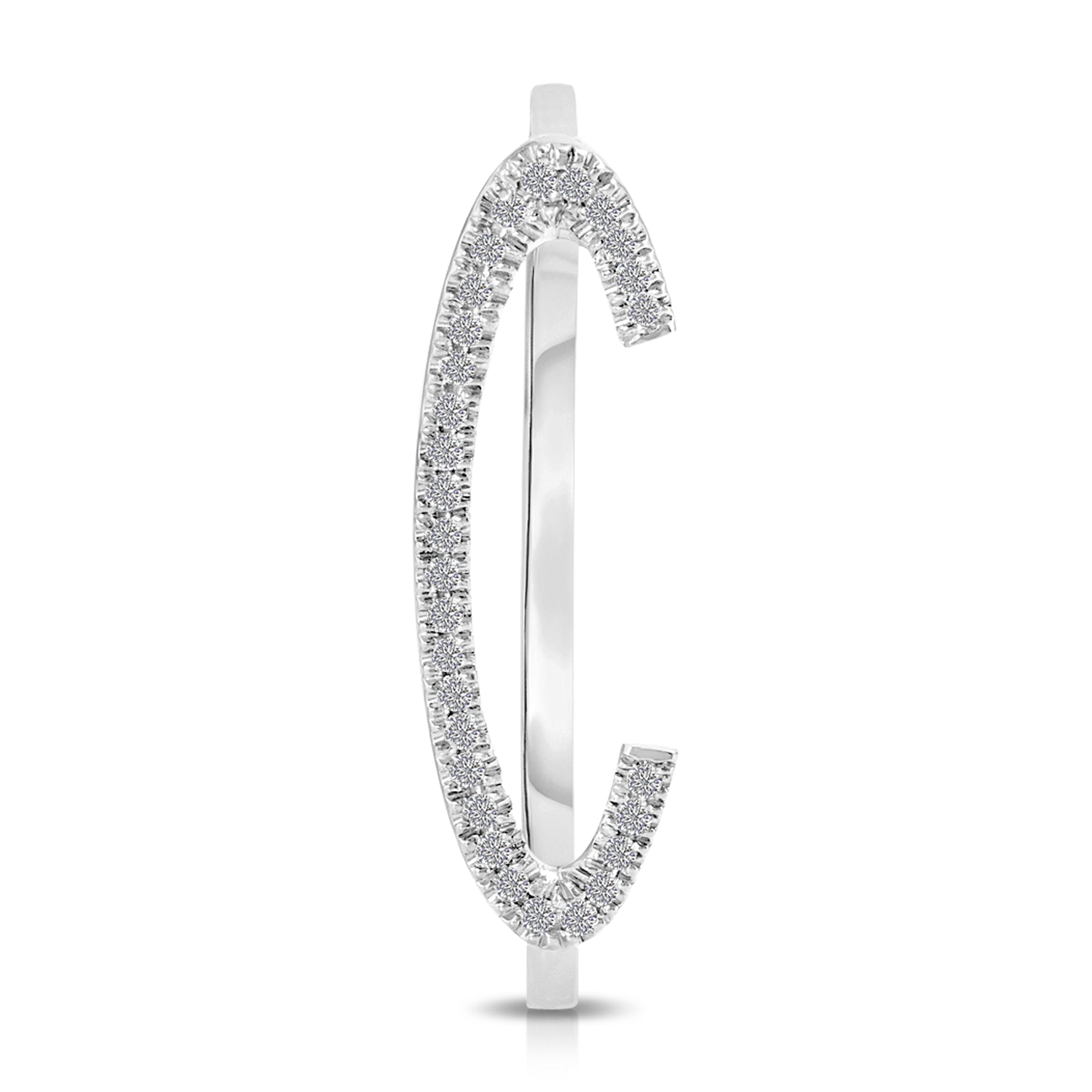 Pave Initial Statement Stack Ring