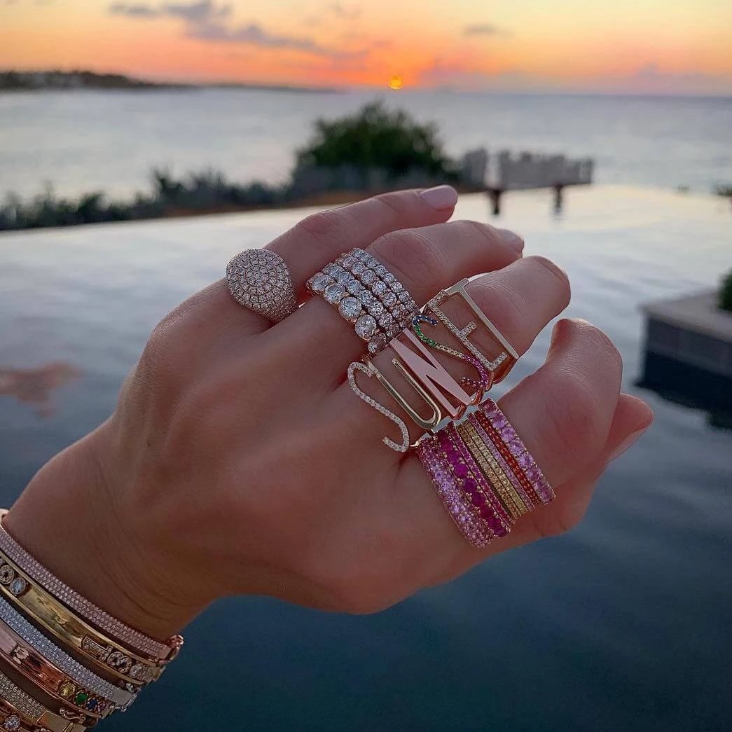 Domed Pave Pinky Ring