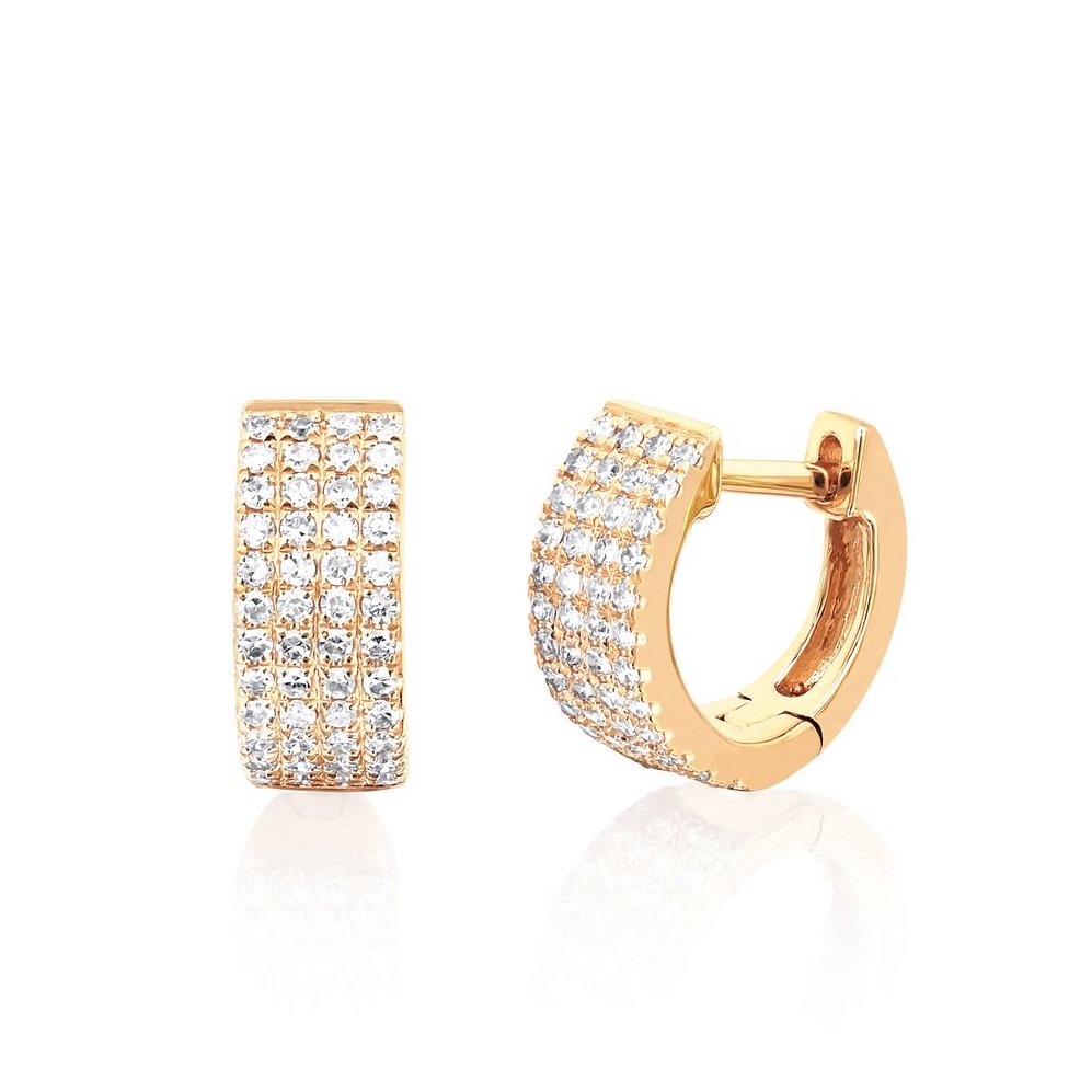 Jumbo Diamond Huggie Earring