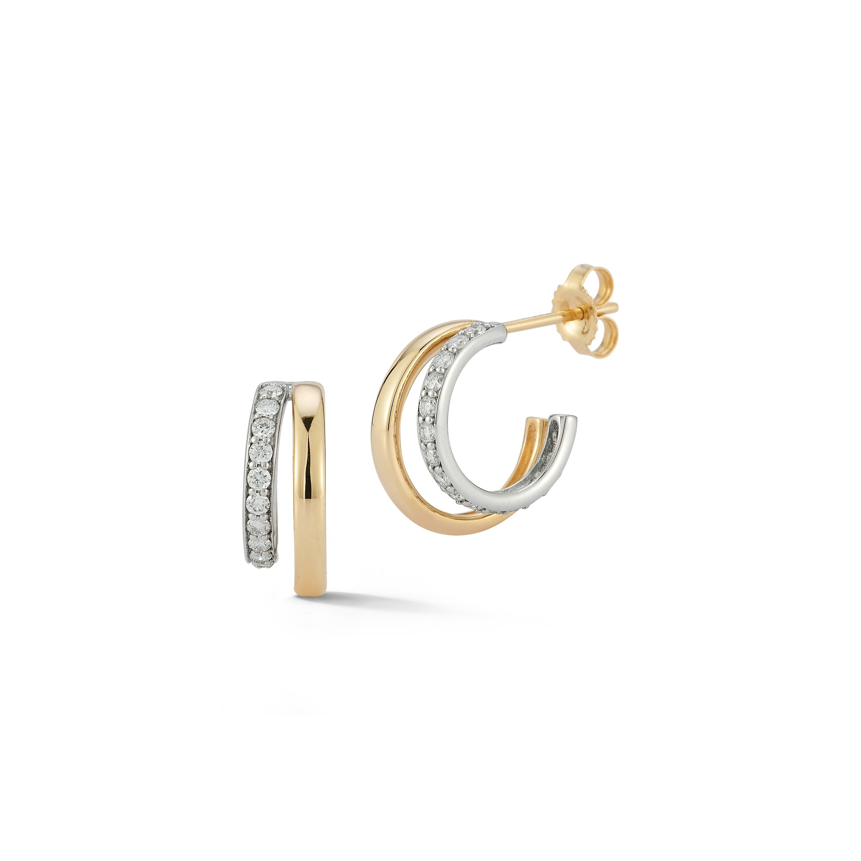 14k White Gold Mini Hoop Earrings Discounted Shop | www.poggibus.it