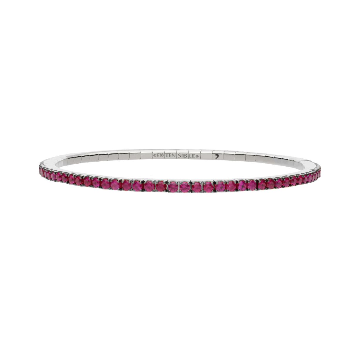 Ruby tennis 2025 bracelet silver