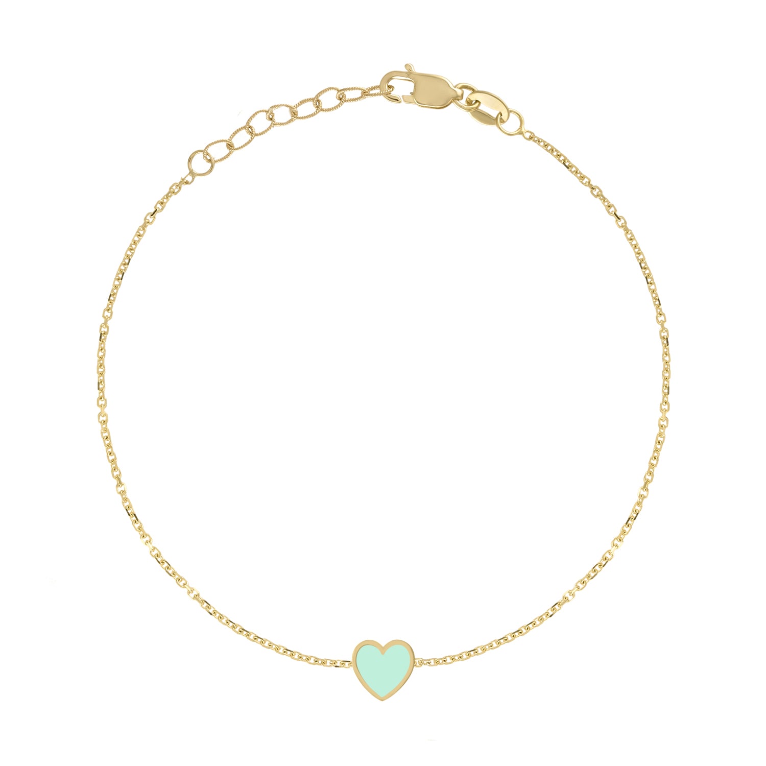 Mini Enamel Heart Bracelet