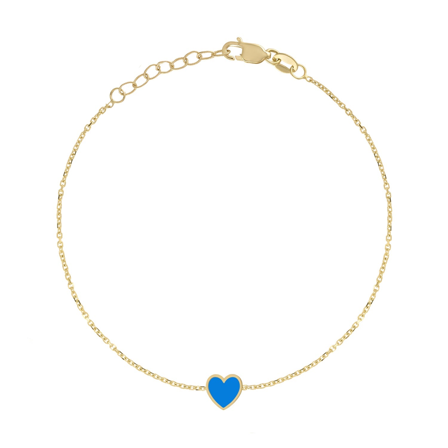 Mini Enamel Heart Bracelet