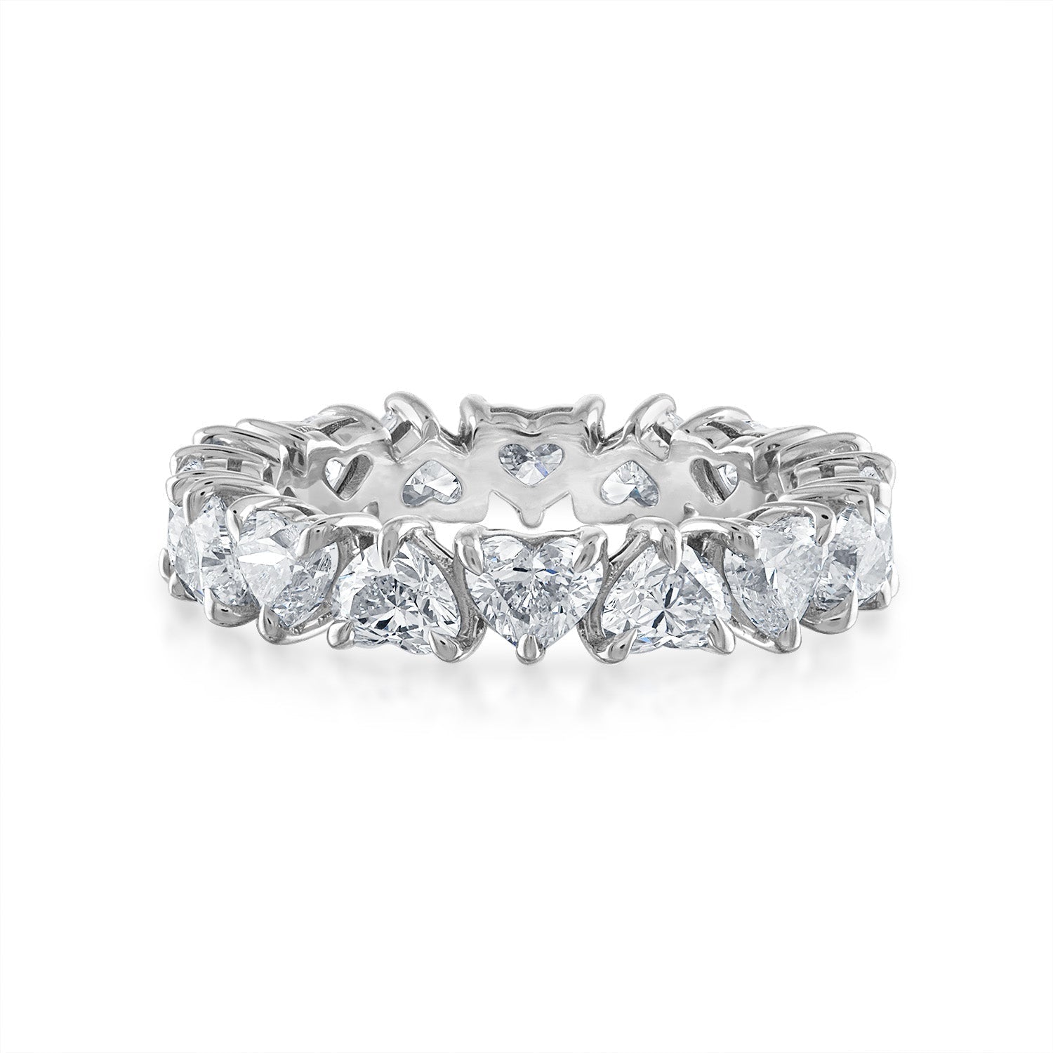 Platinum Heart Eternity Wedding Band