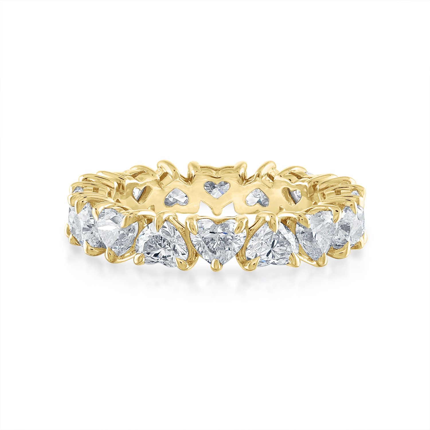 Heart Diamond Eternity Band