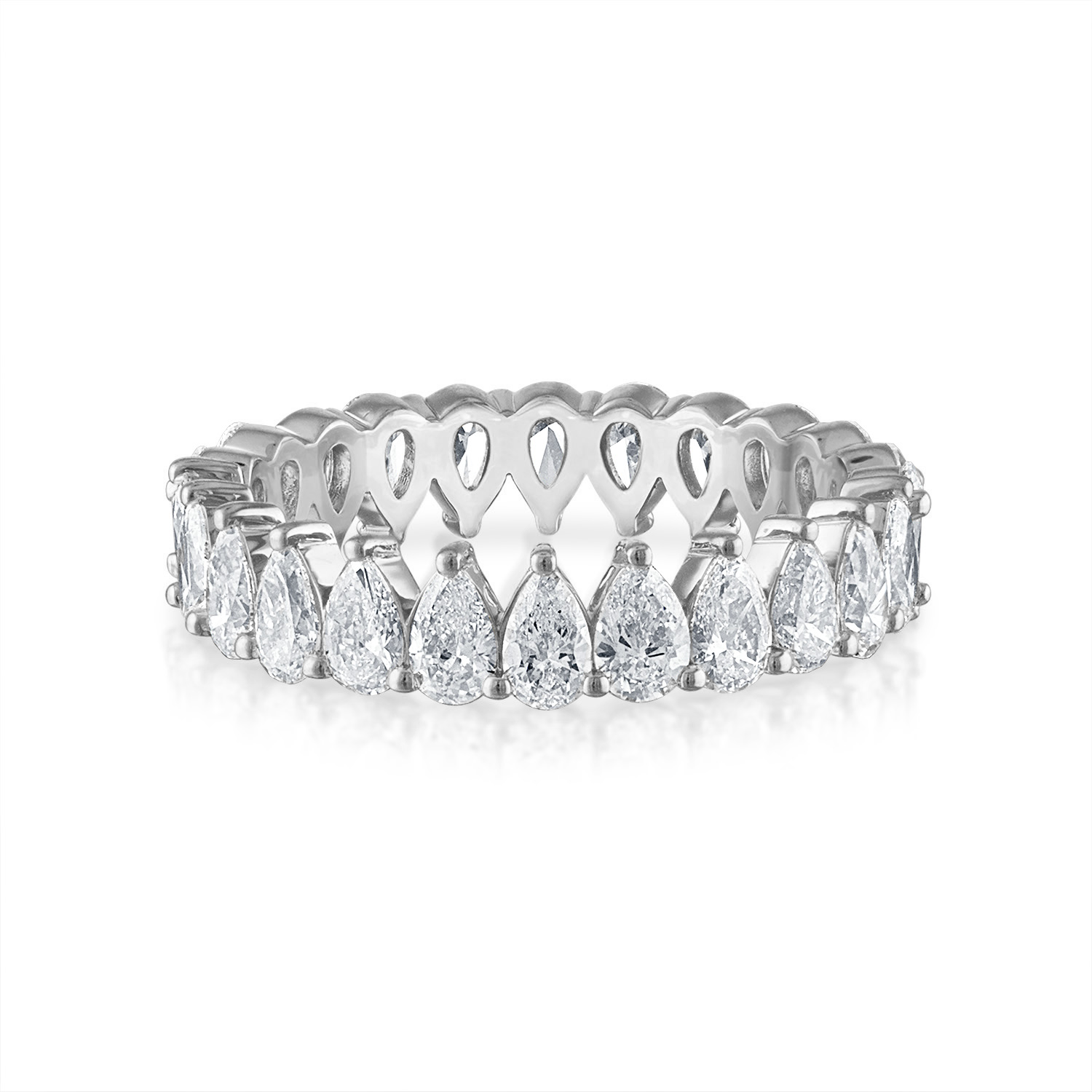 Heart Diamond Eternity Band