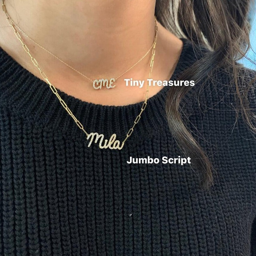 Mila deals name necklace