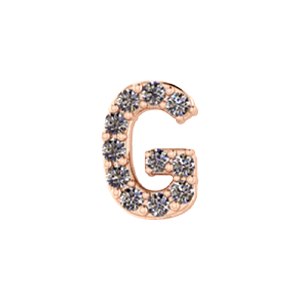 Slider Pave Letter G Charm