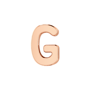 Slider Solid Letter G Charm