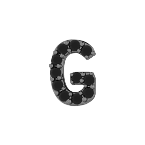 Slider Pave Letter G Charm