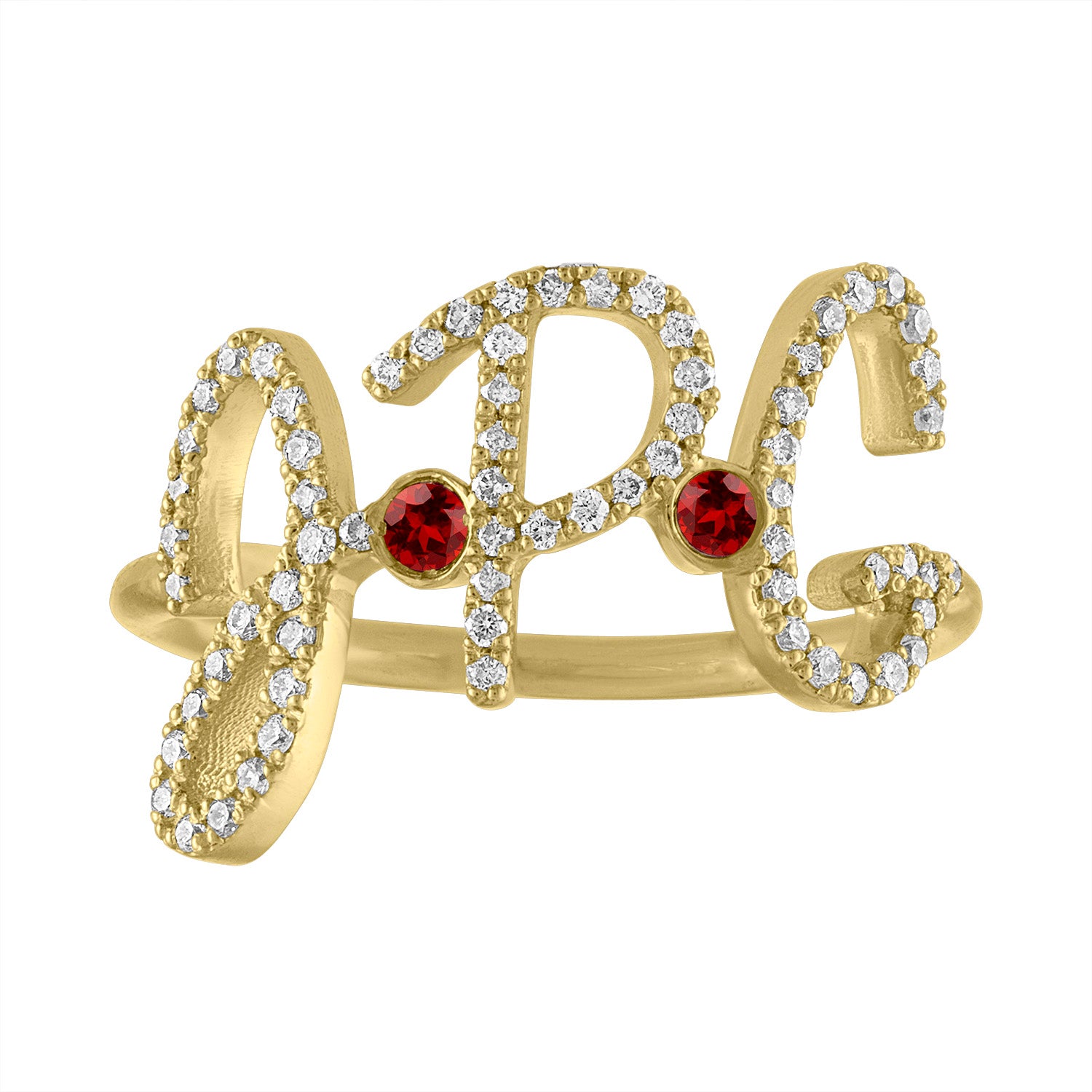 Jewelry Alphabet Ring D with Diamonds 3D model 3D printable | CGTrader