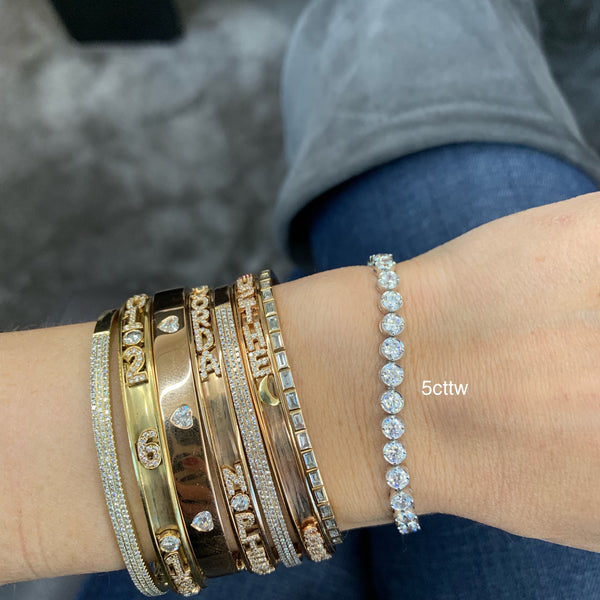 Bezel Tennis Bracelet Stephanie Gottlieb