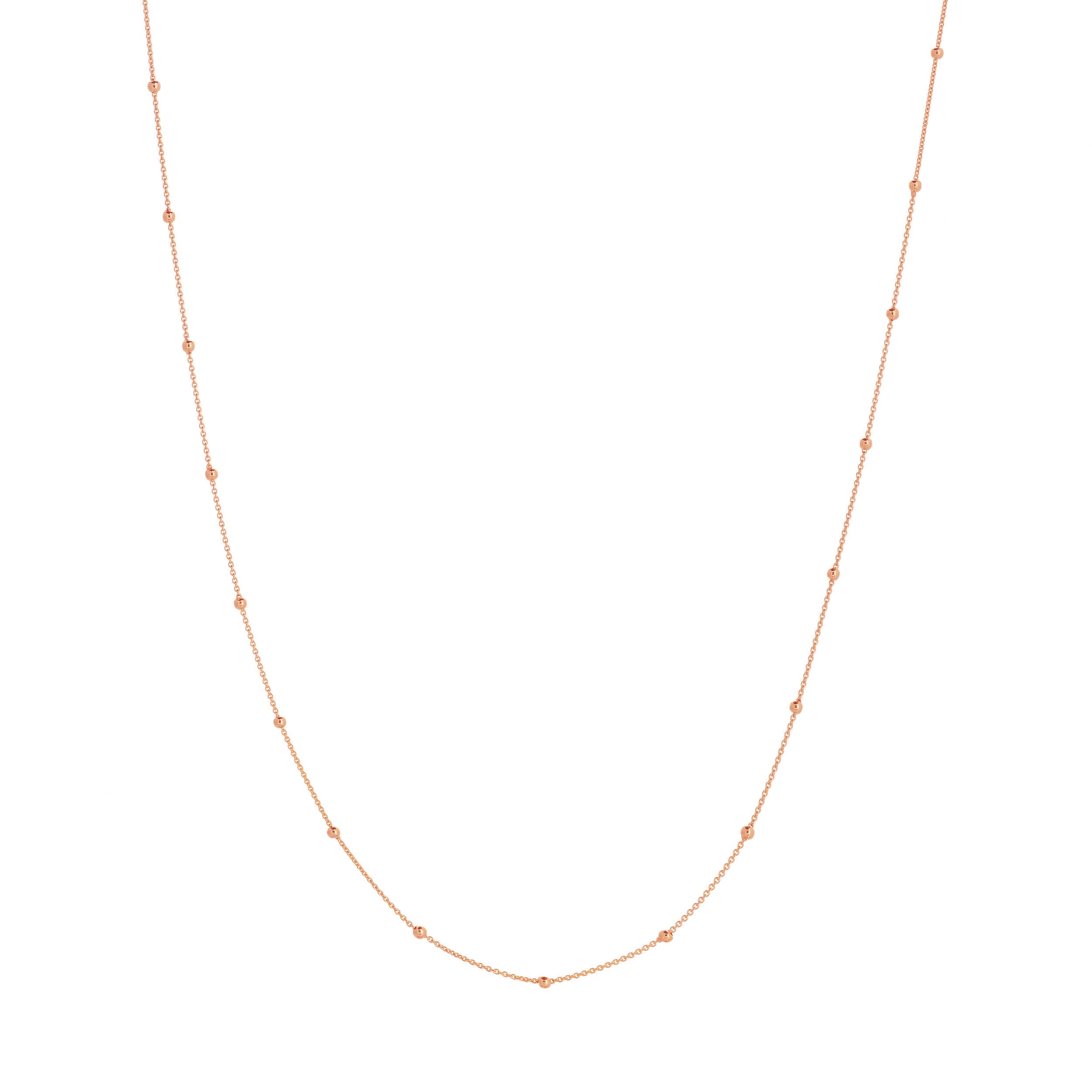 Small Gold Bead Station Chain