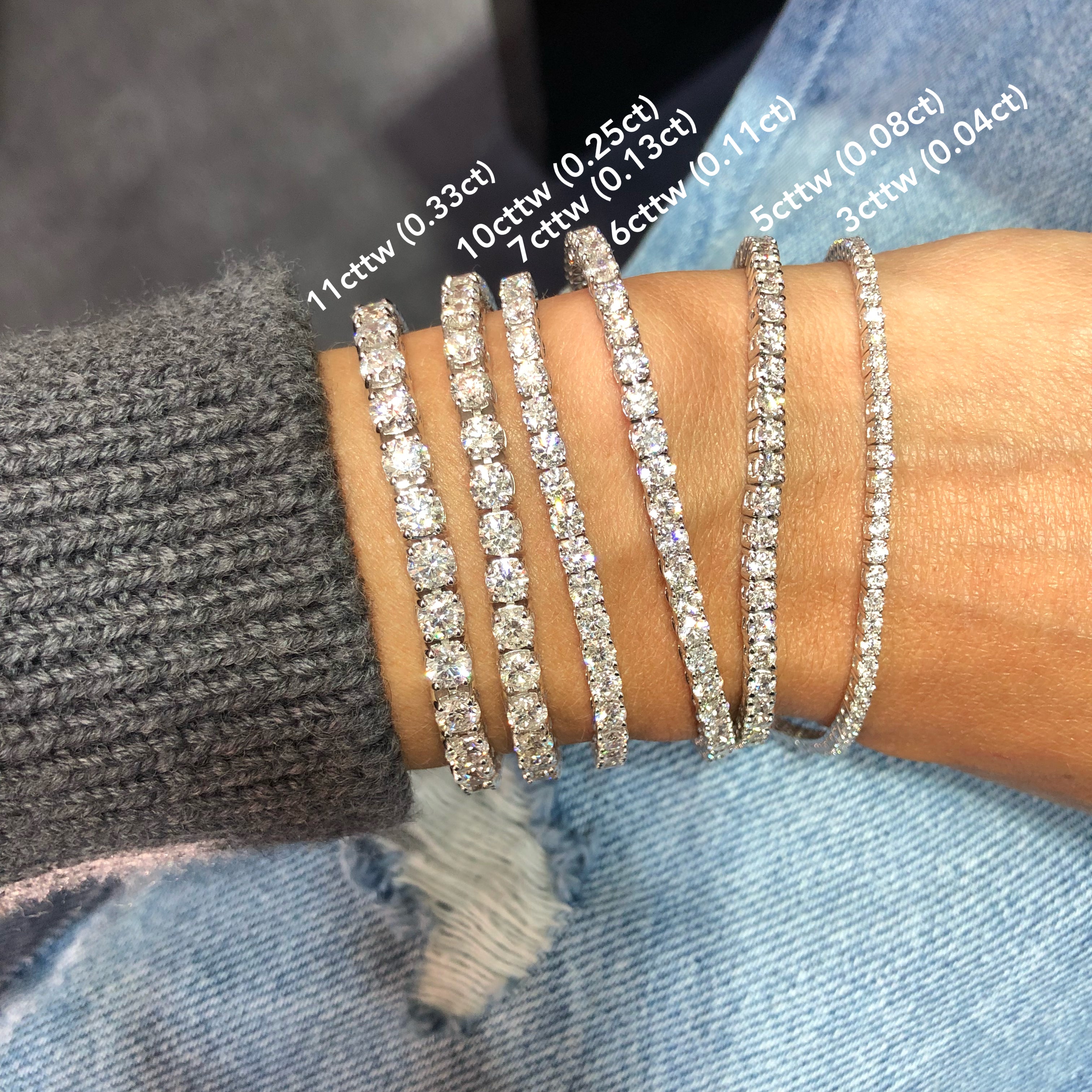 Natural Diamond Tennis Bracelet – Happy Jewelers