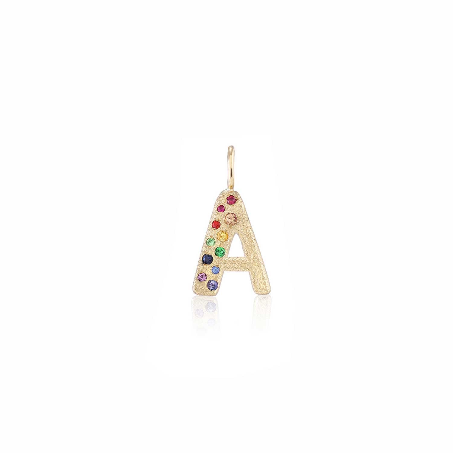 Puffy Letter Charm