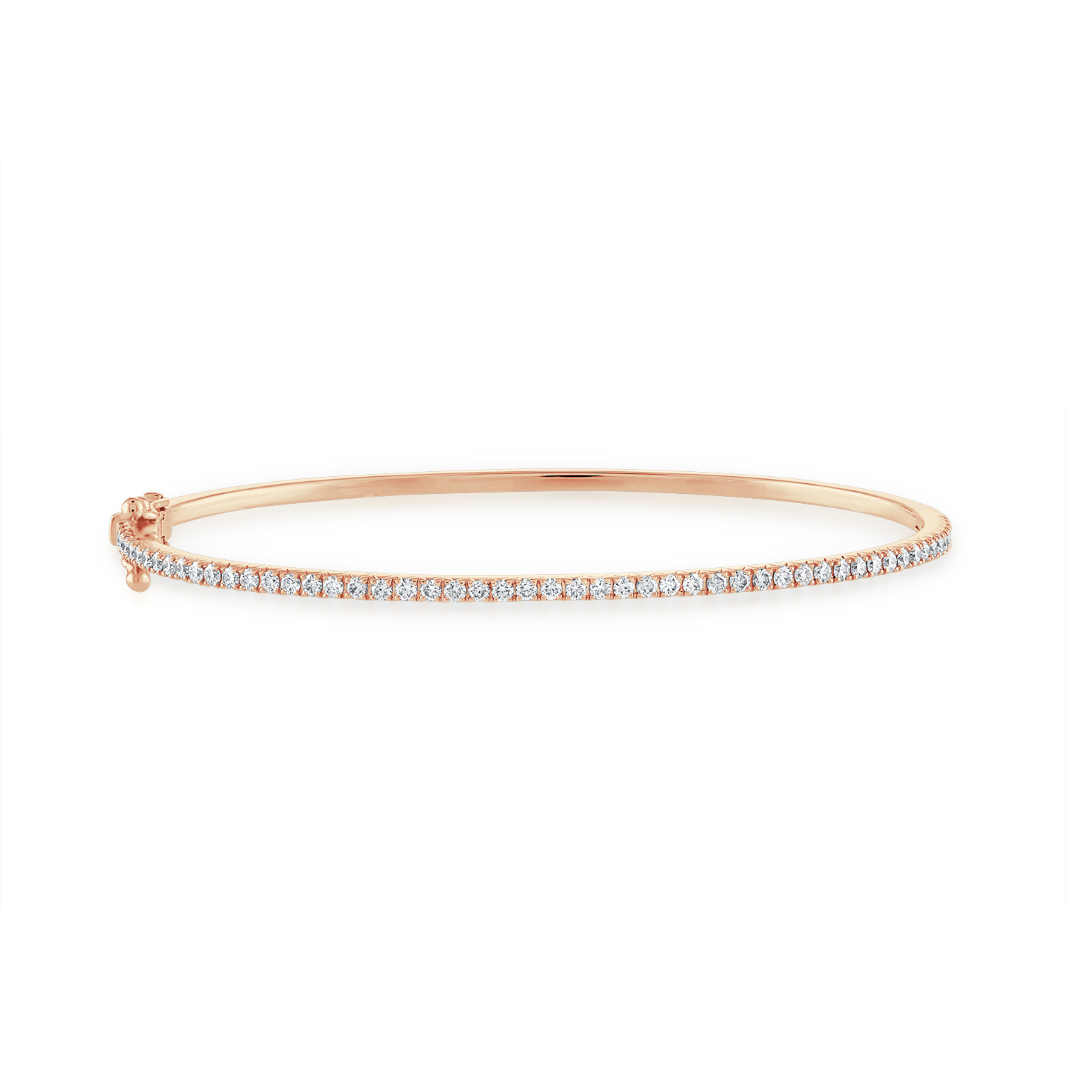 Bracelet in pink gold and diamonds