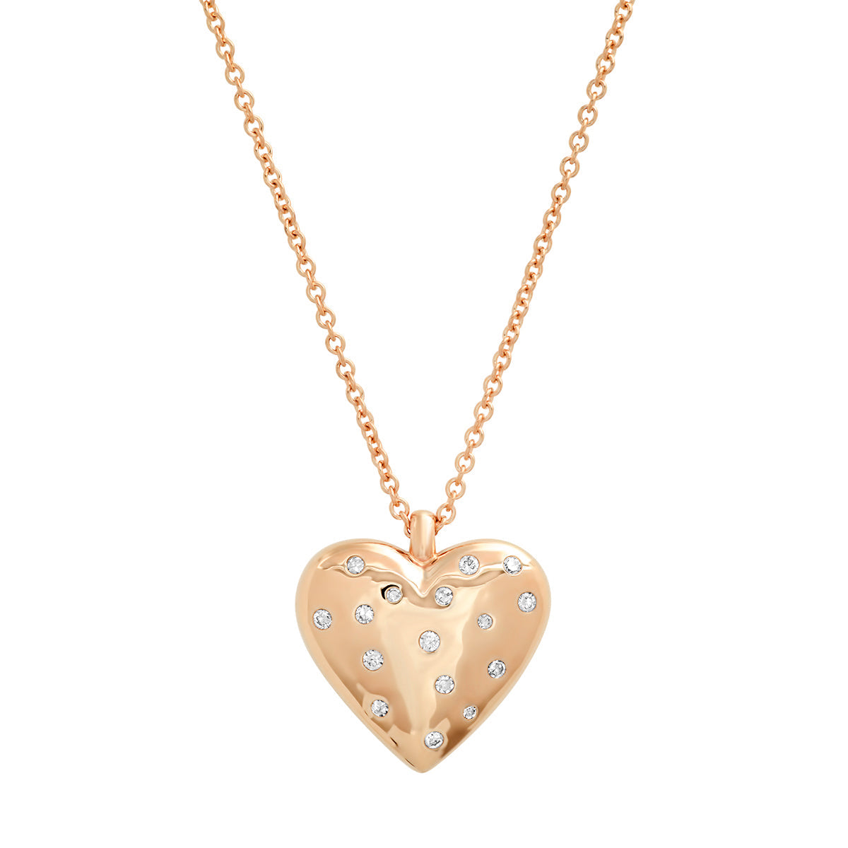 Gabriel & Co. Fashion 14K Yellow Gold Puff Heart Pendant Necklace – Lamon  Jewelers
