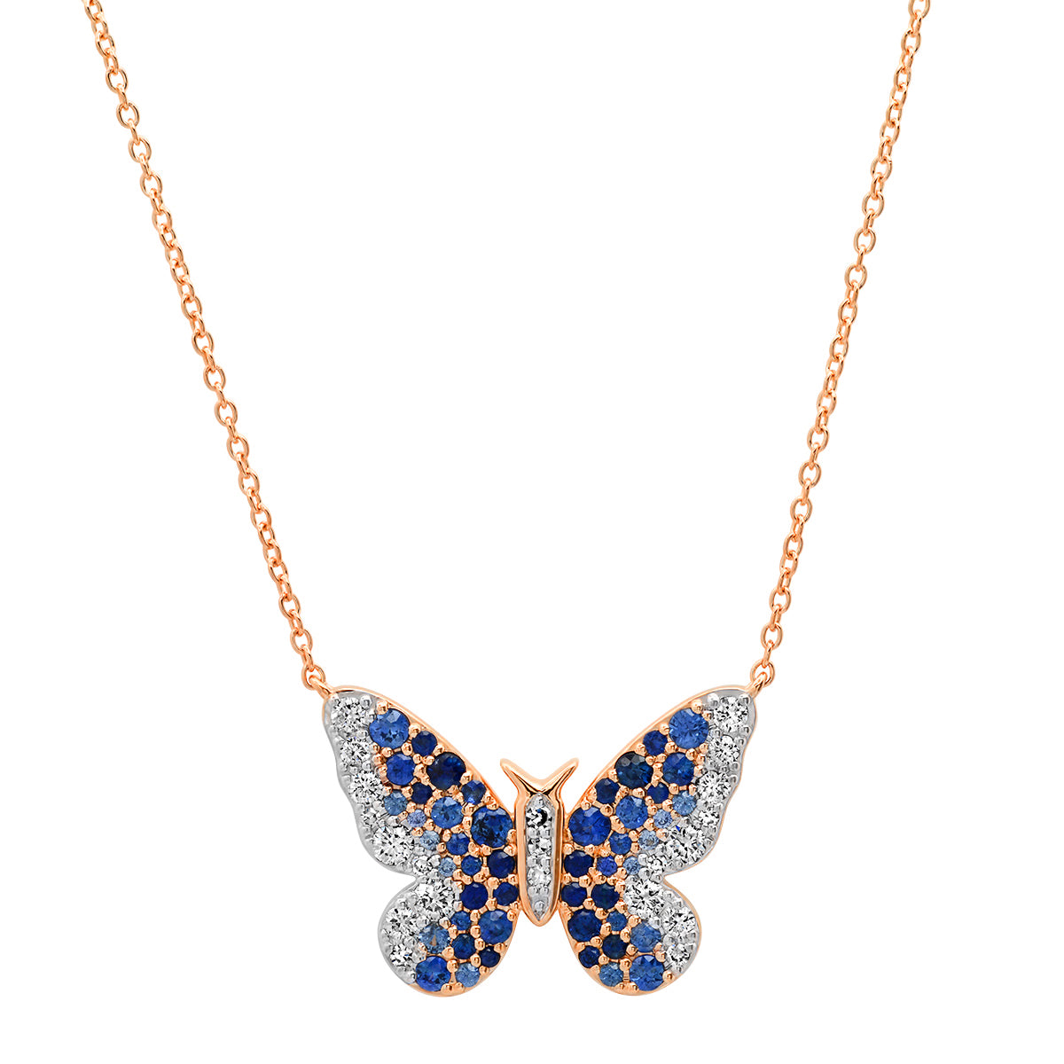 Danceemangoo Coquette Butterfly Heart Necklace