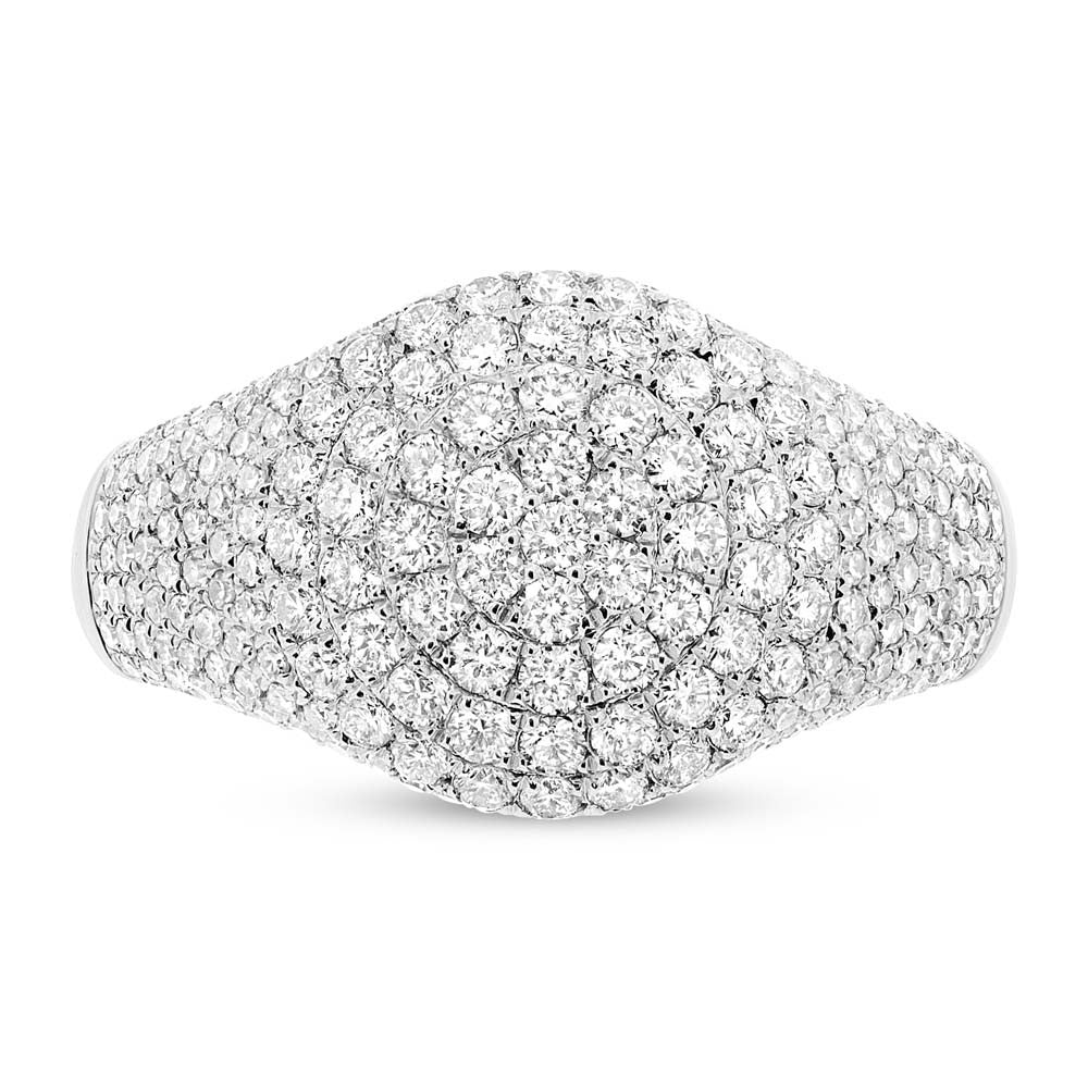 Domed Pave Pinky Ring