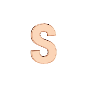 Slider Solid Letter S Charm