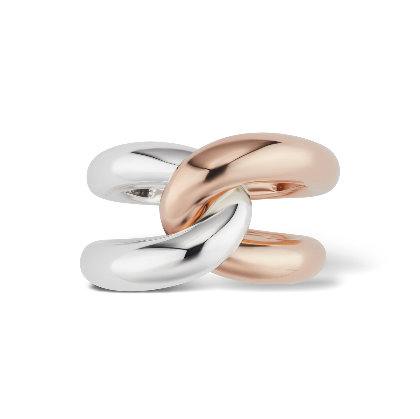Gold Intertwin Ring