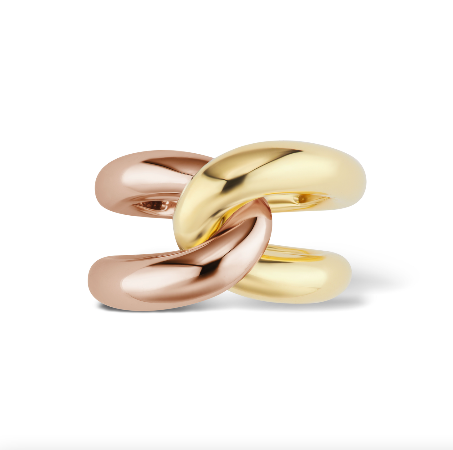 Gold Intertwin Ring