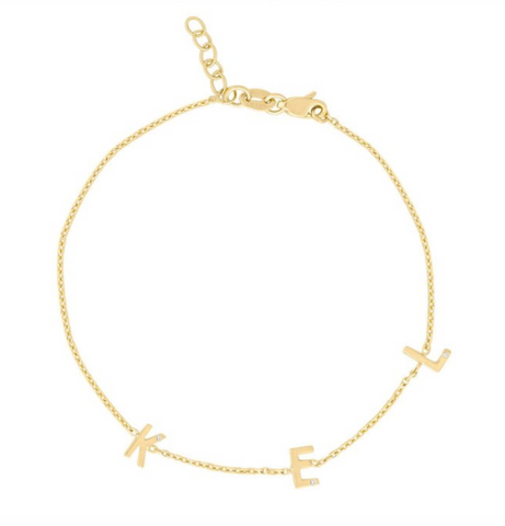 Mini Initial Bracelet