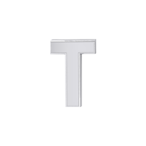 Slider Solid Letter T Charm