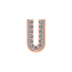 Slider Letter U Charm