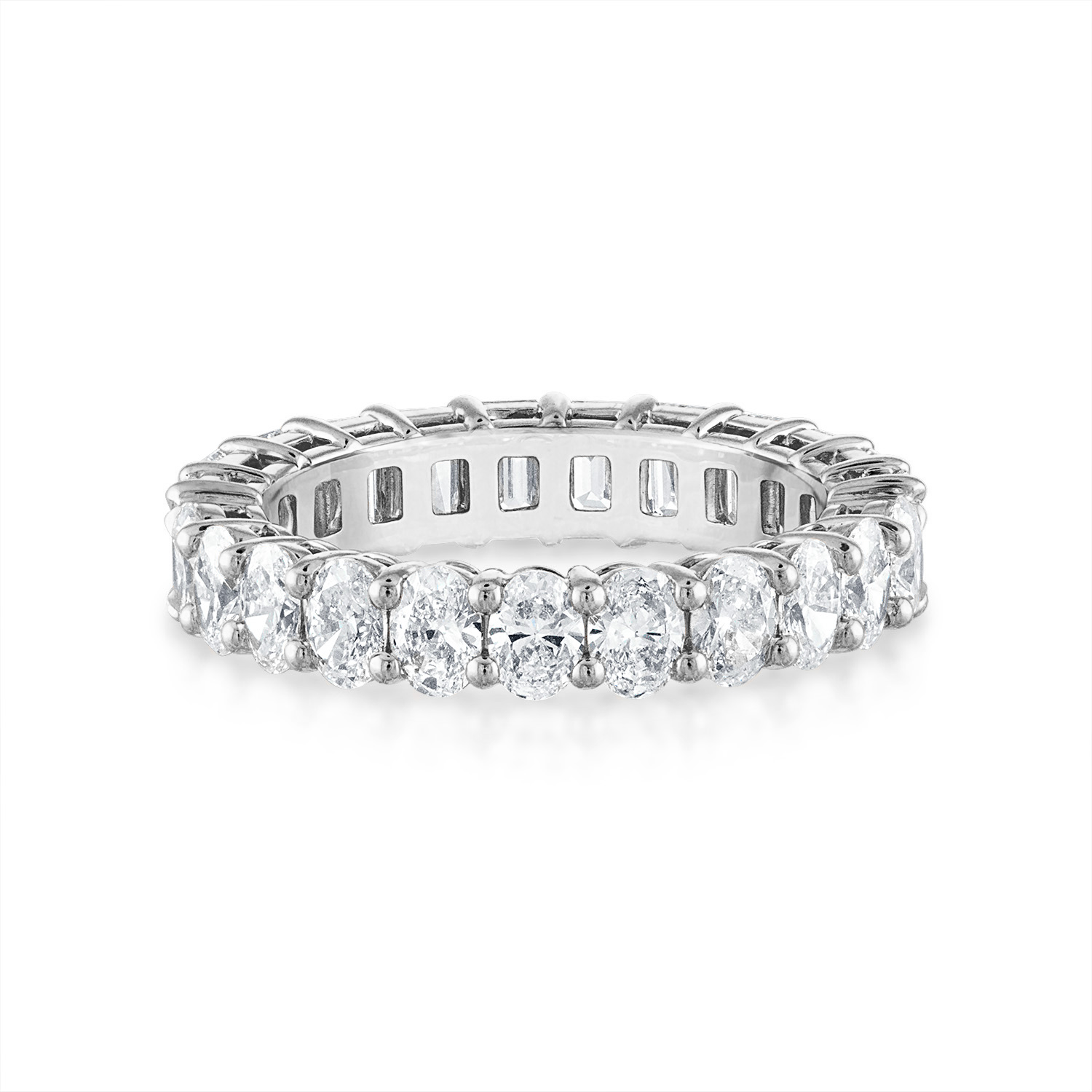 The Oval & Emerald Undecided® Eternity Band