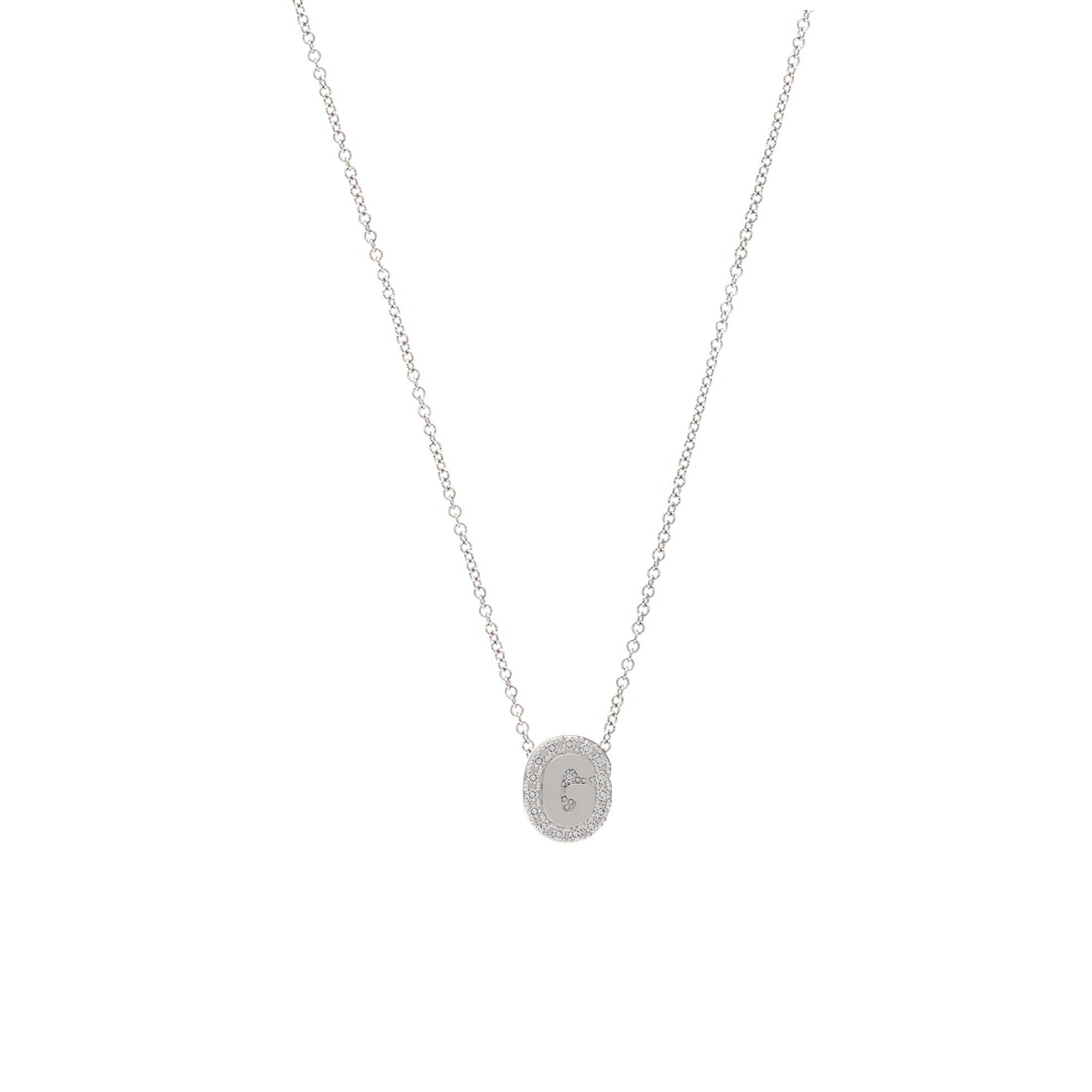 Extra Small Bubble with Pave Outline Necklace
