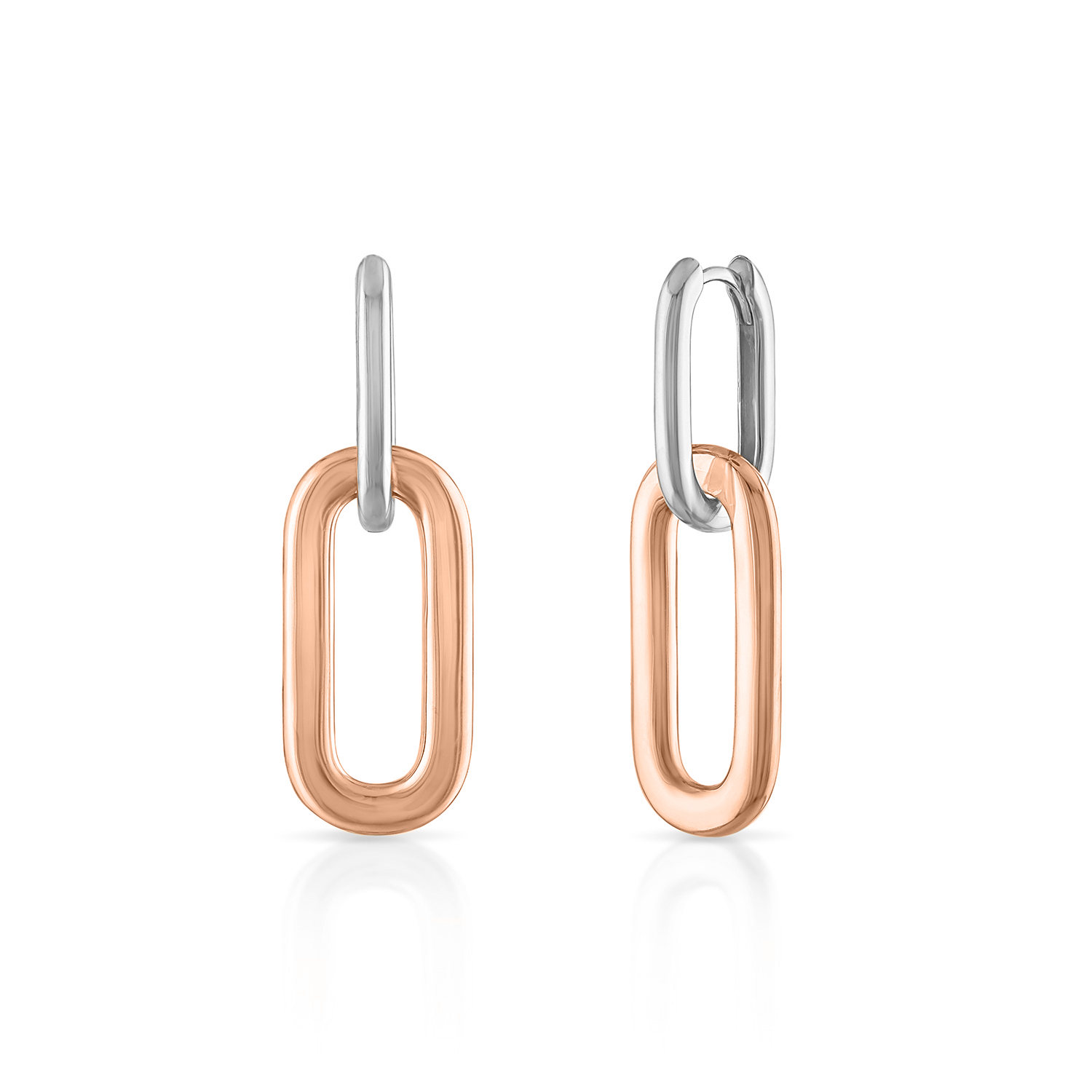 Paperclip Gold Drop Earrings