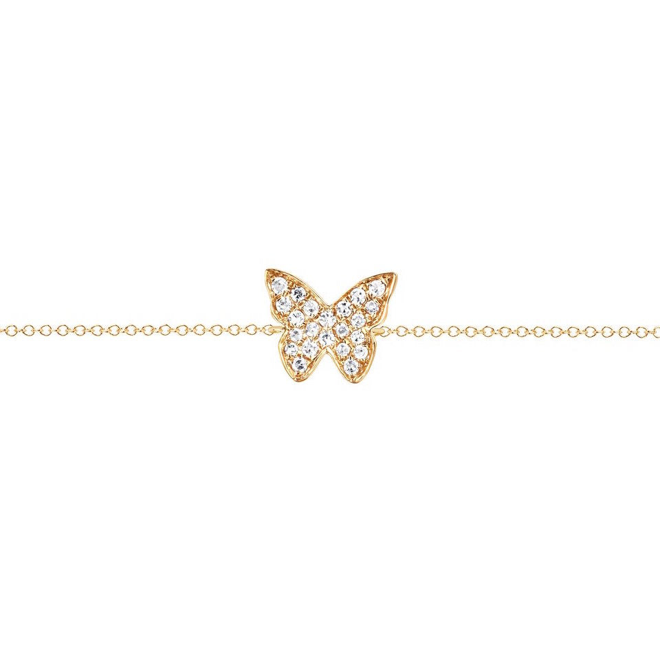 Diamond Butterfly Bracelet