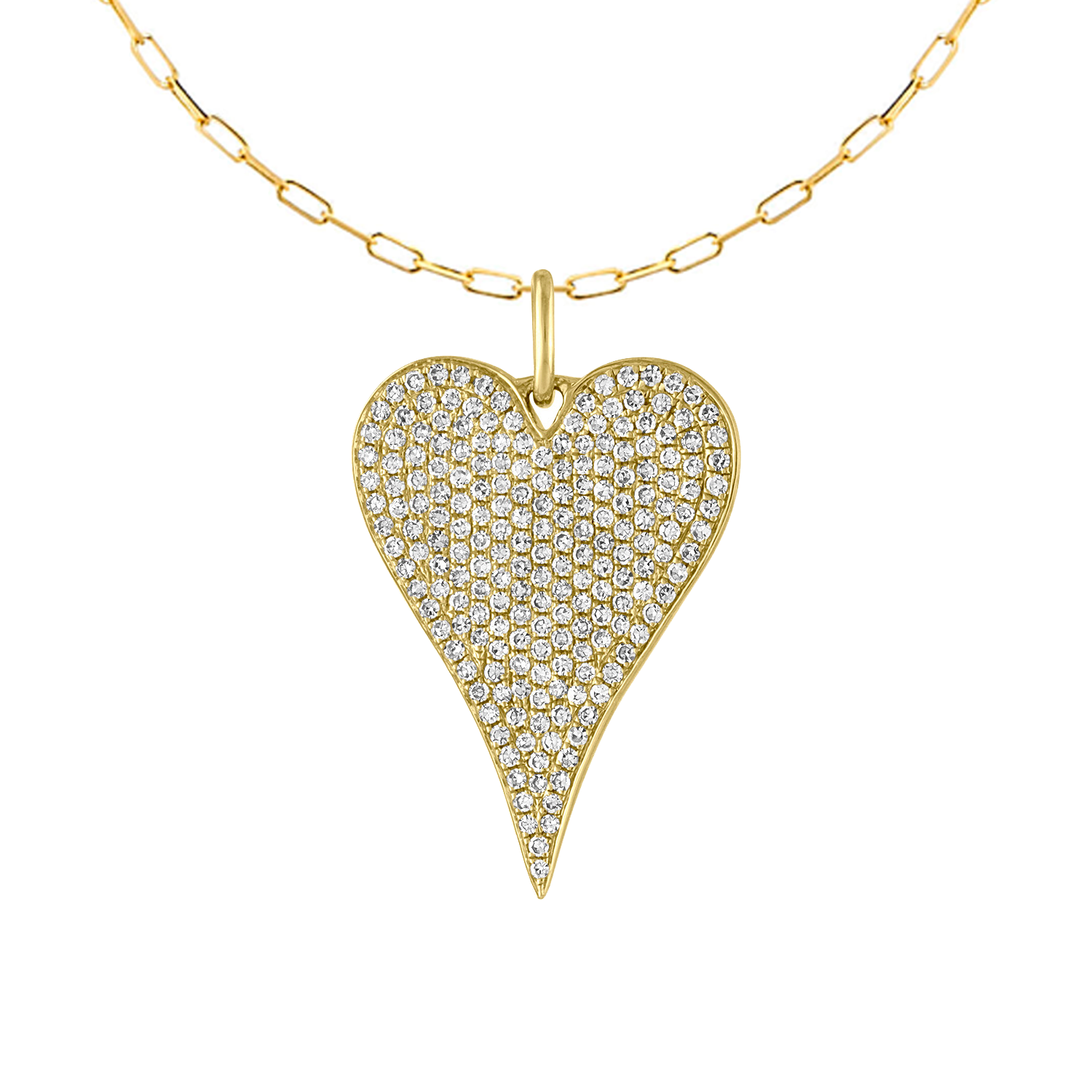Diamond Heart Charm Pendant