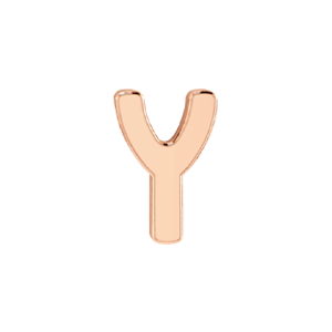 Slider Solid Letter Y Charm