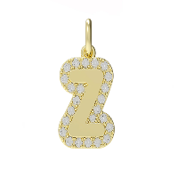 Bubble 2025 letter charm