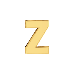 Slider Solid Letter Z Charm