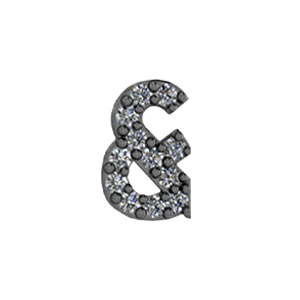 Slider Pave Ampersand Charm