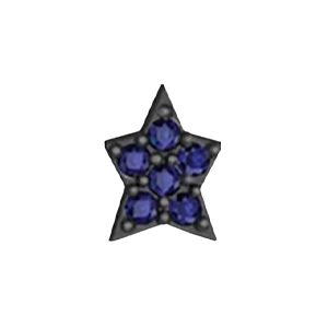 Slider Blue Sapphire Star Charm