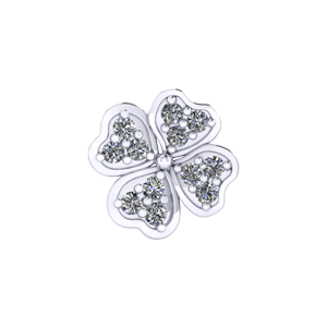 Slider Pave Clover Charm