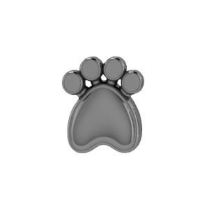 Slider Dog Paw Charm