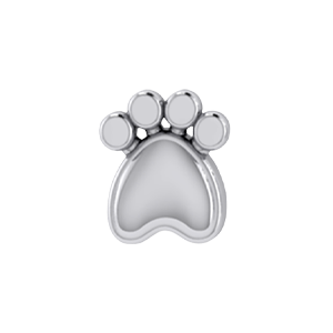 Slider Dog Paw Charm